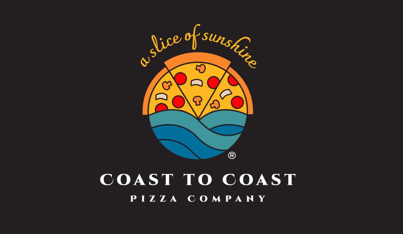 Coast to Coast Pizza, Key Largo logo